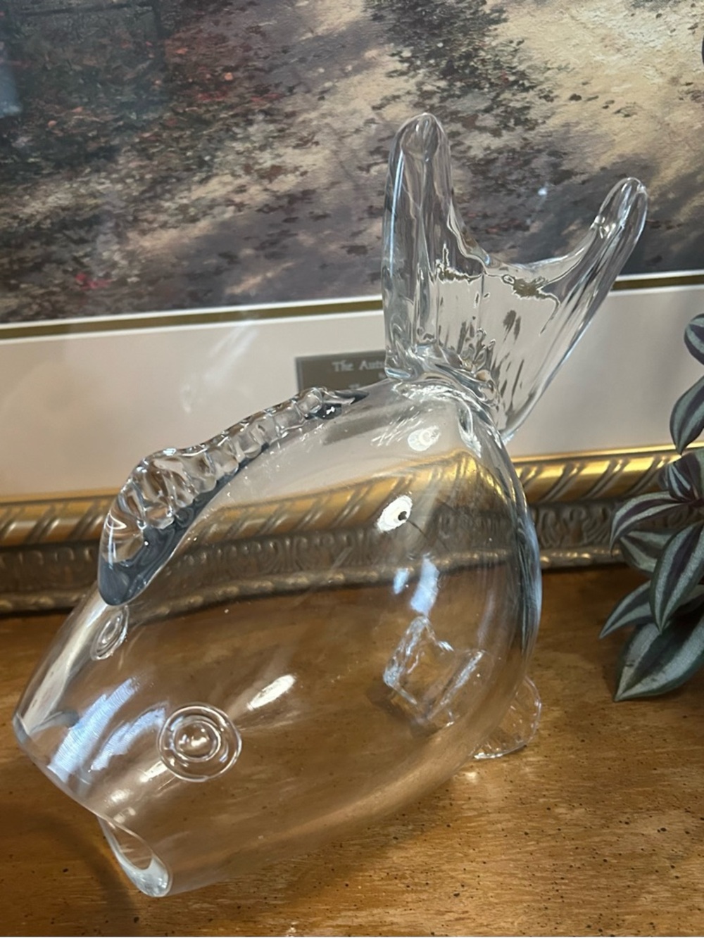 Vintage Mid-Century Modern Blenko-Style Fish Bowl